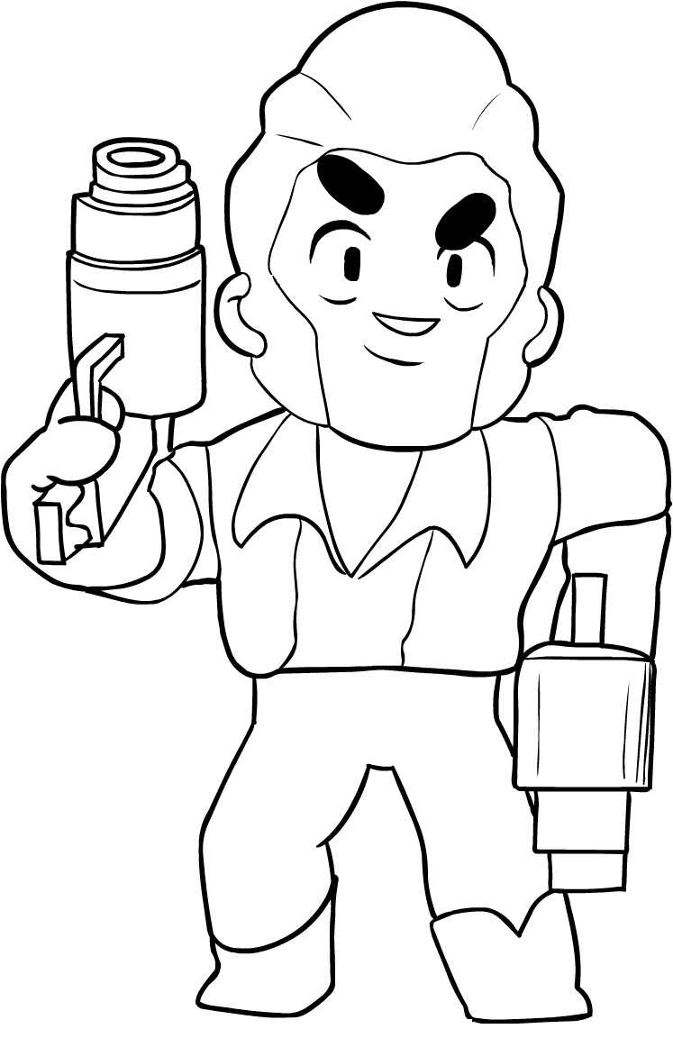 Brawl Stars Colt Has Black And Big Eyebrows Coloring Pages Brawl Stars Coloring Pages Coloring Pages For Kids And Adults - brawl stars penny coloring pages