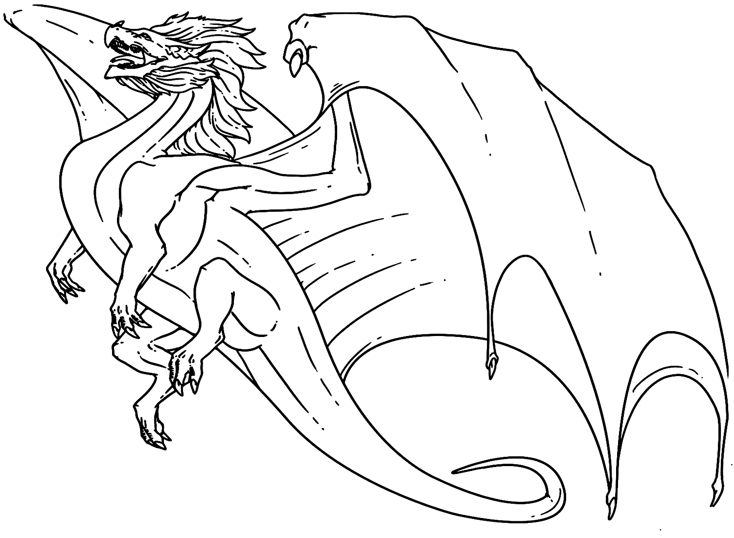Crystal Dragon Coloring Pages