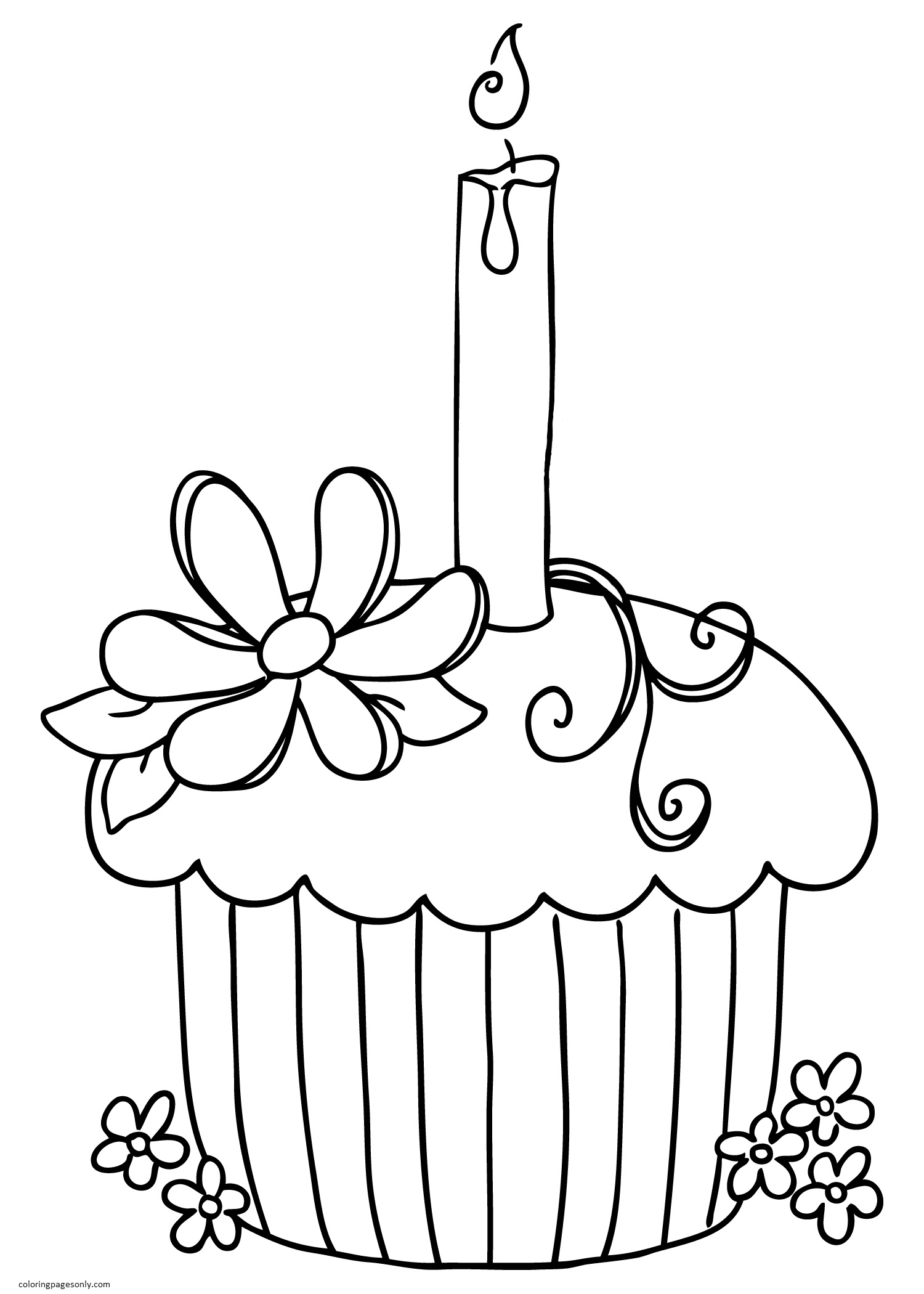 Cupcake 4 Coloring Pages