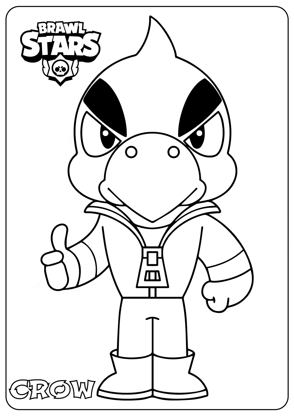 Crow From Brawl Stars Fires A Trio Of Poisoned Daggers Coloring Pages Brawl Stars Coloring Pages Coloring Pages For Kids And Adults - brawl stars barley fire