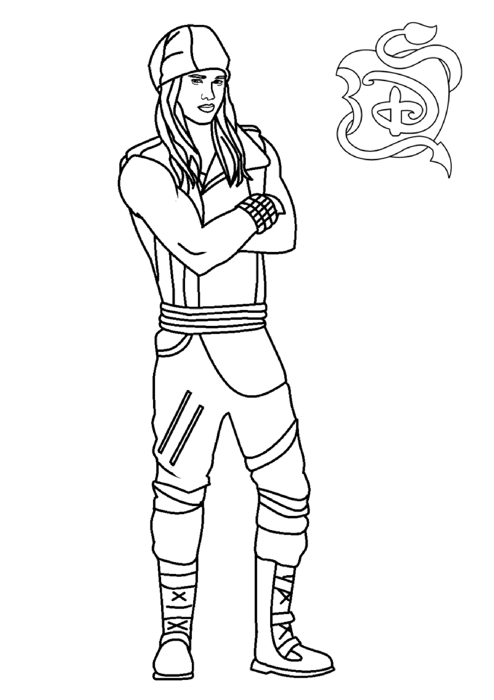 Jay joins the tourney team from Descendants Coloring Pages