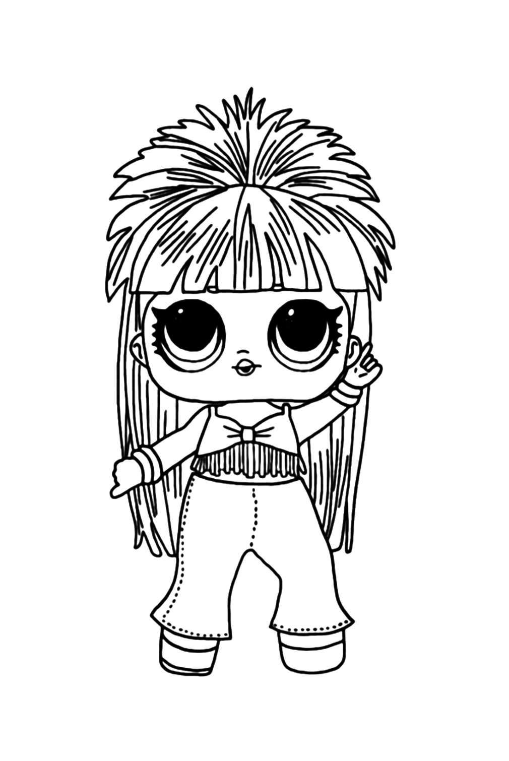 Lol Suprise Doll Disco Queen Coloring Pages