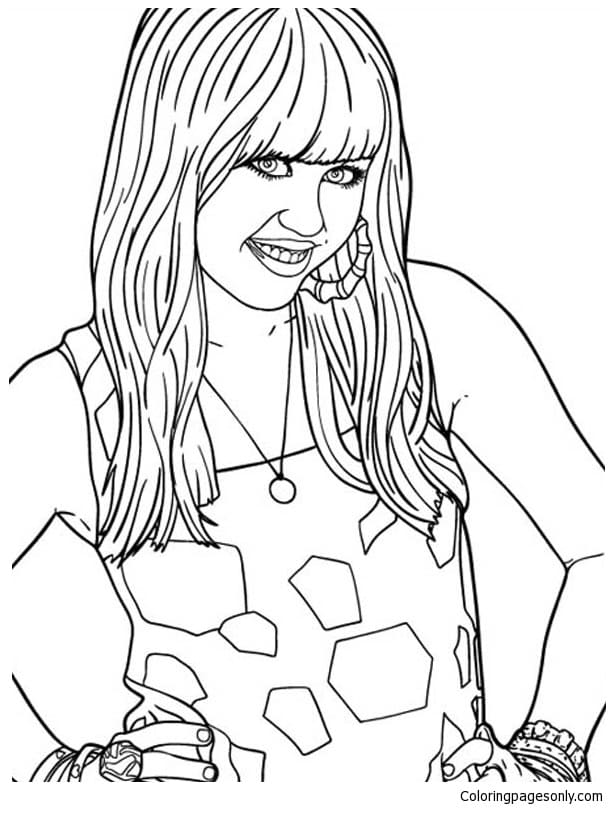 coloring pages hannah