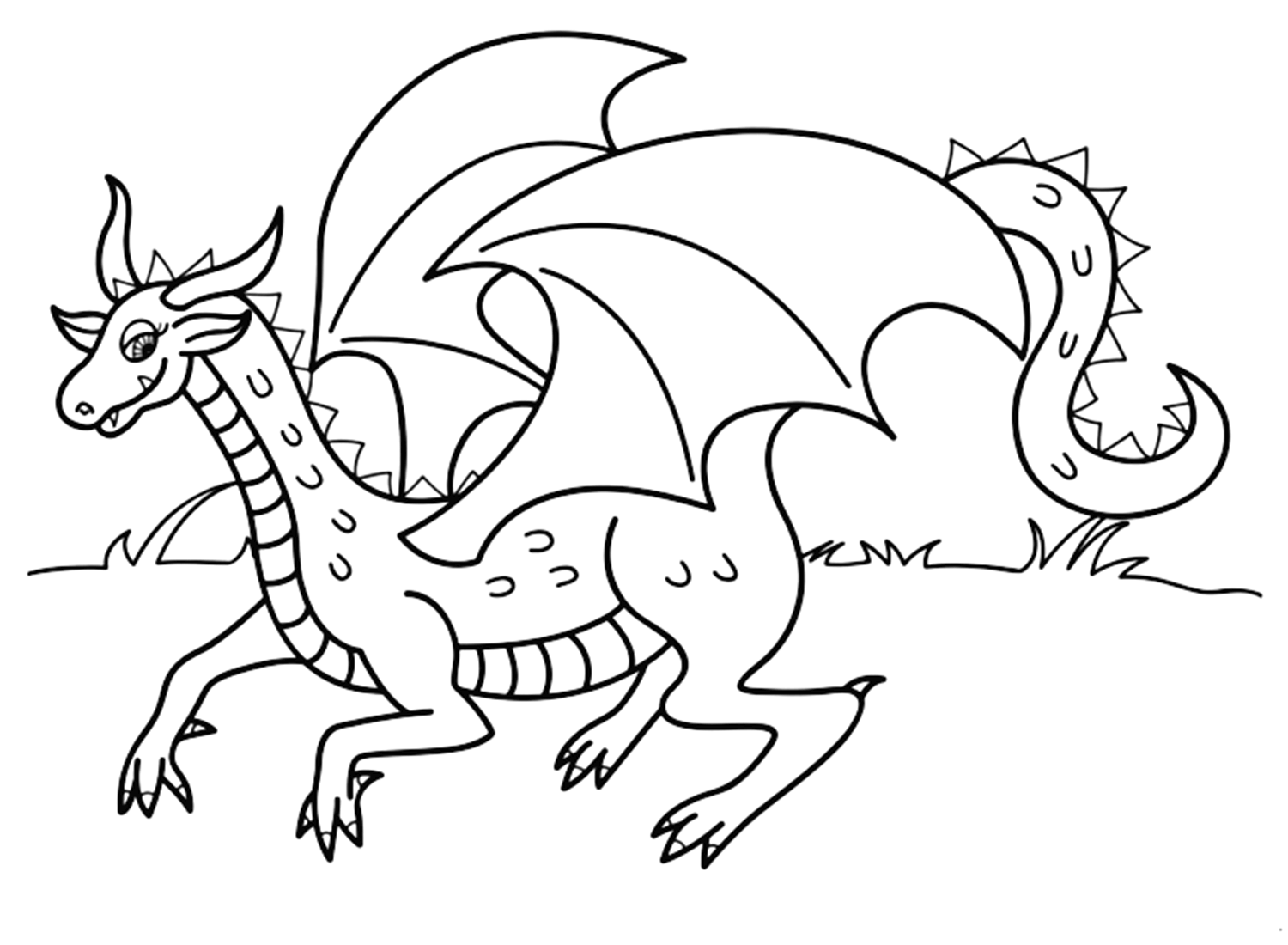 Dragon Printable Coloring Page Coloring Pages