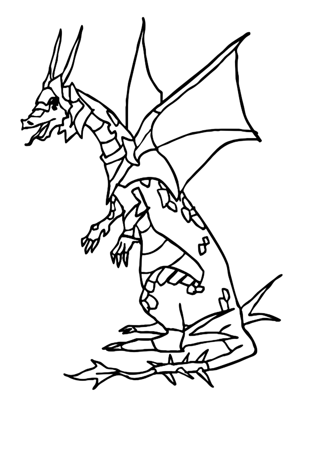 Dragon Warrior Coloring Pages