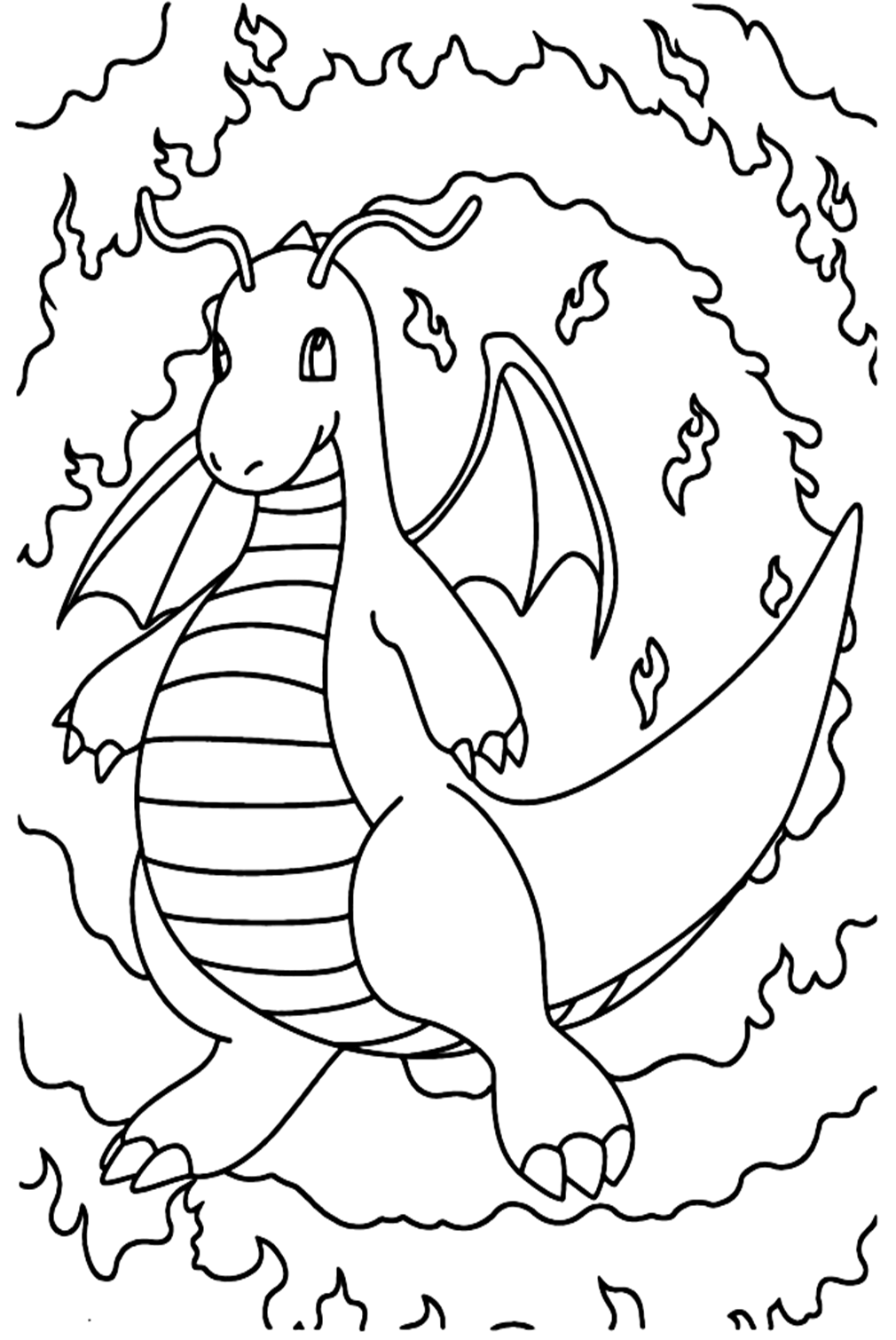 Dragonite Coloring Pages