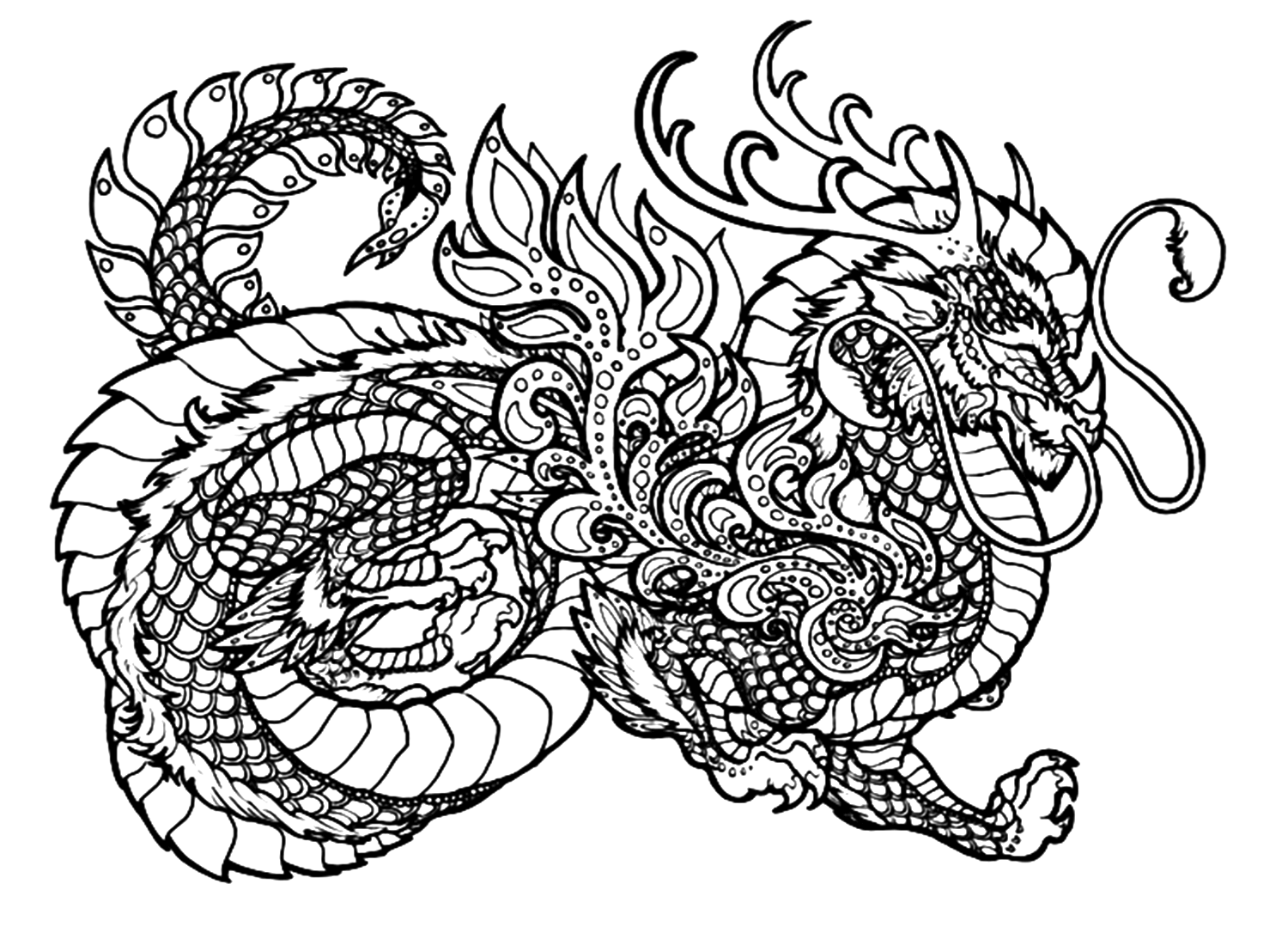 Dragons Preschool Coloring Pages