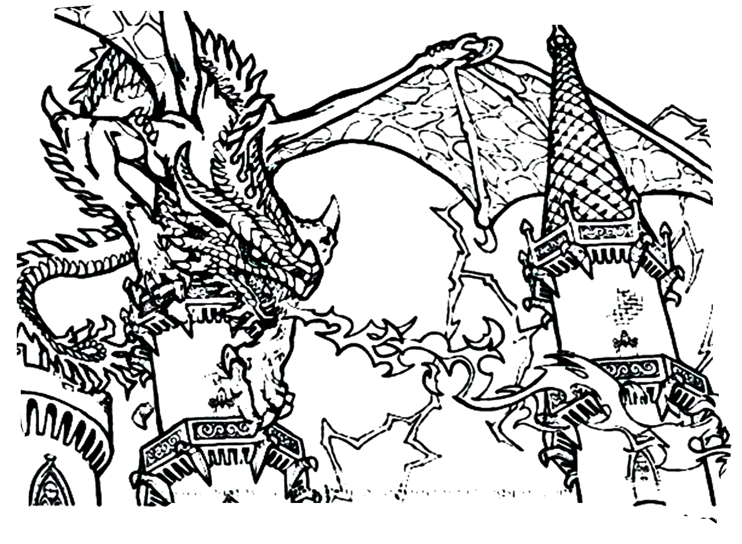 Dungeons And Dragons Coloring Page
