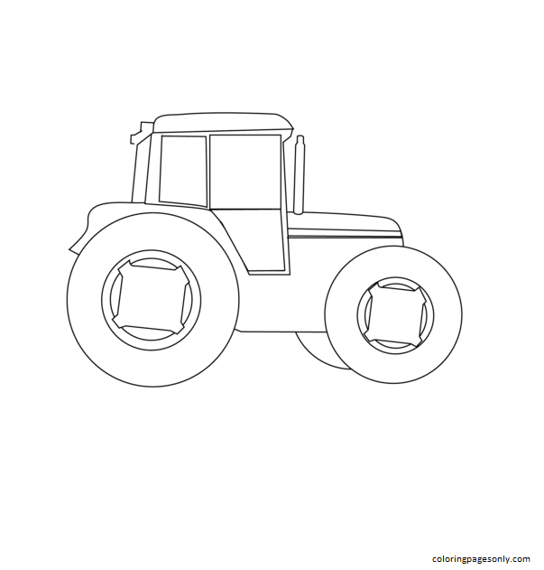 Farm Tractor Coloring Pages