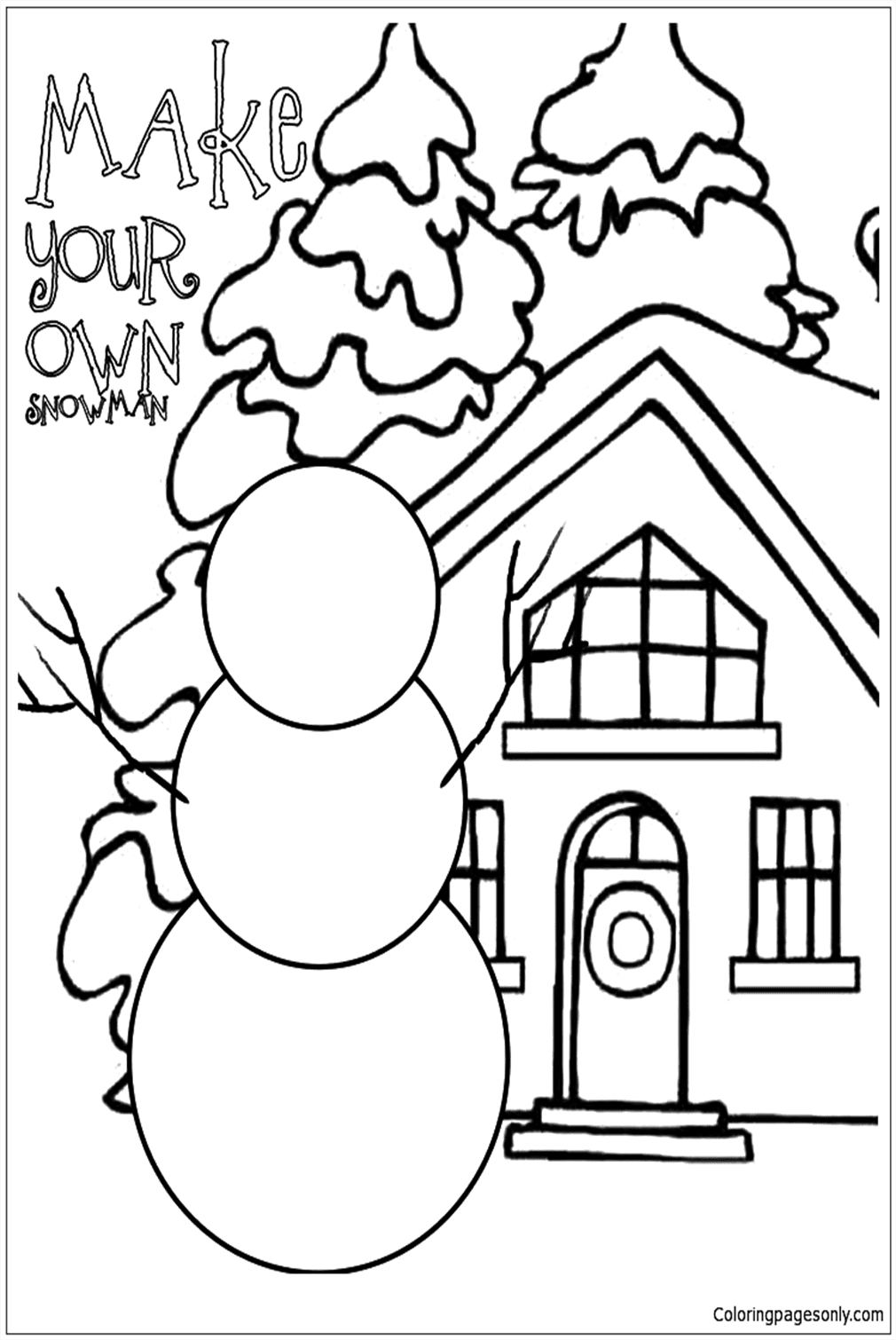 First Grade Winter Coloring Page