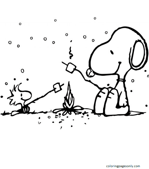 Free Printable Charlie Brown Christmas Coloring Pages Snoopy Coloring 