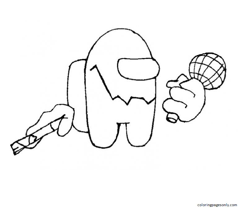 Friday Night Funkin Impostor Coloring Pages - Friday Night Funkin