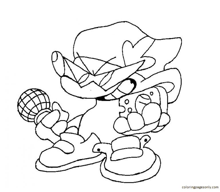 Pico In Friday Night Funkin Coloring Pages - Friday Night Funkin