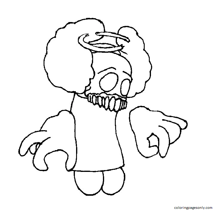 Friday Night Funkin Tricky Phase Coloring Page