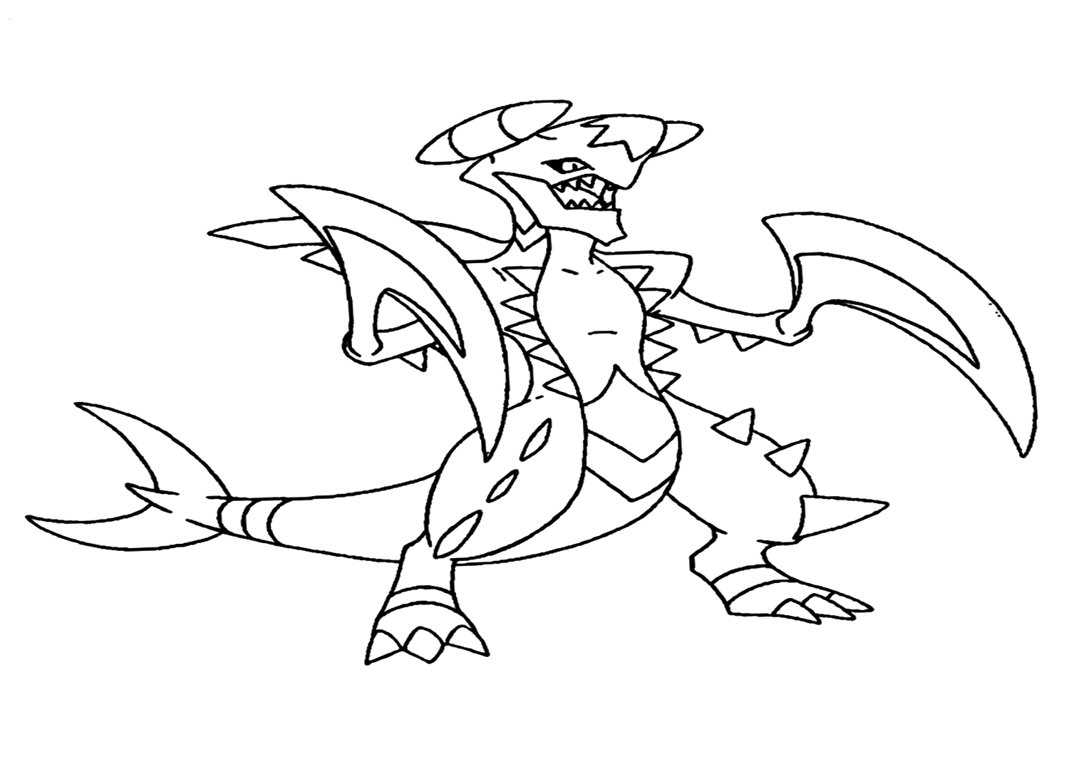 Garchomp Coloring Pages