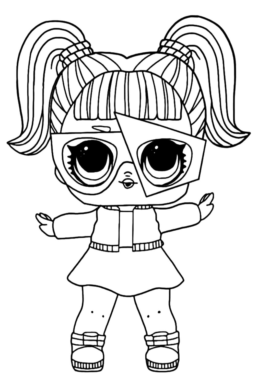 Lol Suprise Doll Glamstronaut Coloring Pages