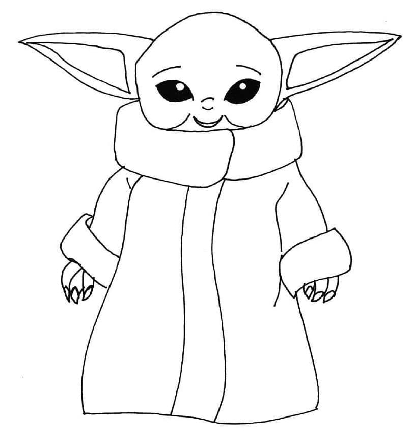 Grogu Yoda Coloring Pages
