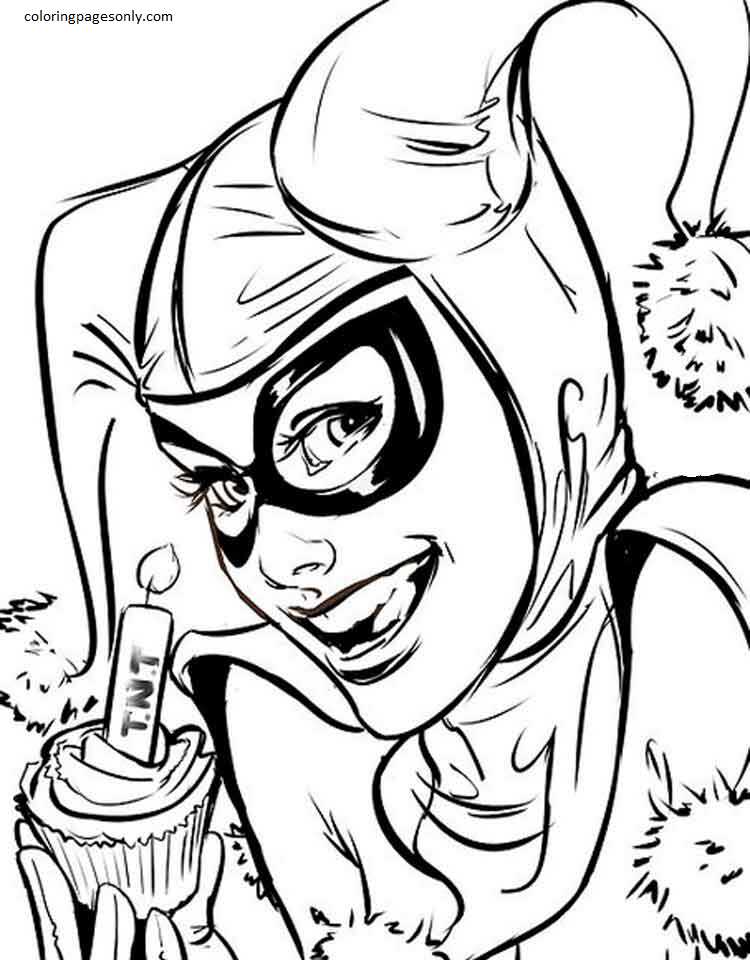 Harley Quinn 5 Coloring Pages - Harley Quinn Coloring Pages - Coloring