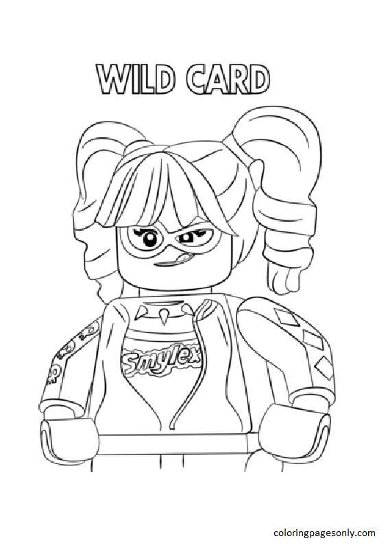 Harley Quinn from The LEGO Batman Movie Coloring Page