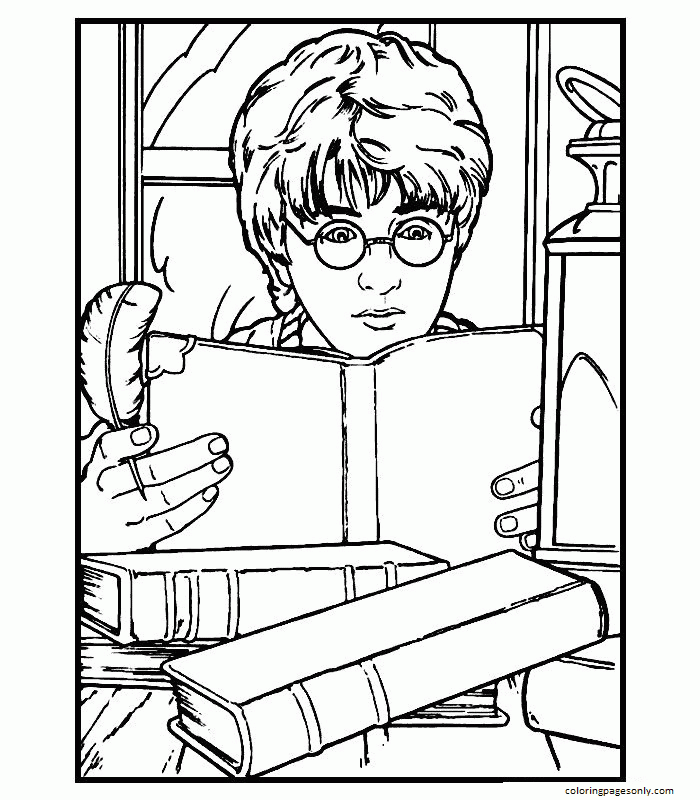 Harry Potter Hedwig Coloring Pages : Hedwig Coloring Pages Coloring