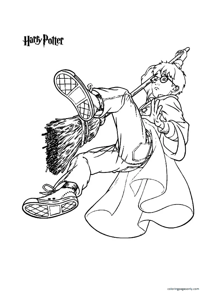 Page couleur Harry Poter de Harry Potter