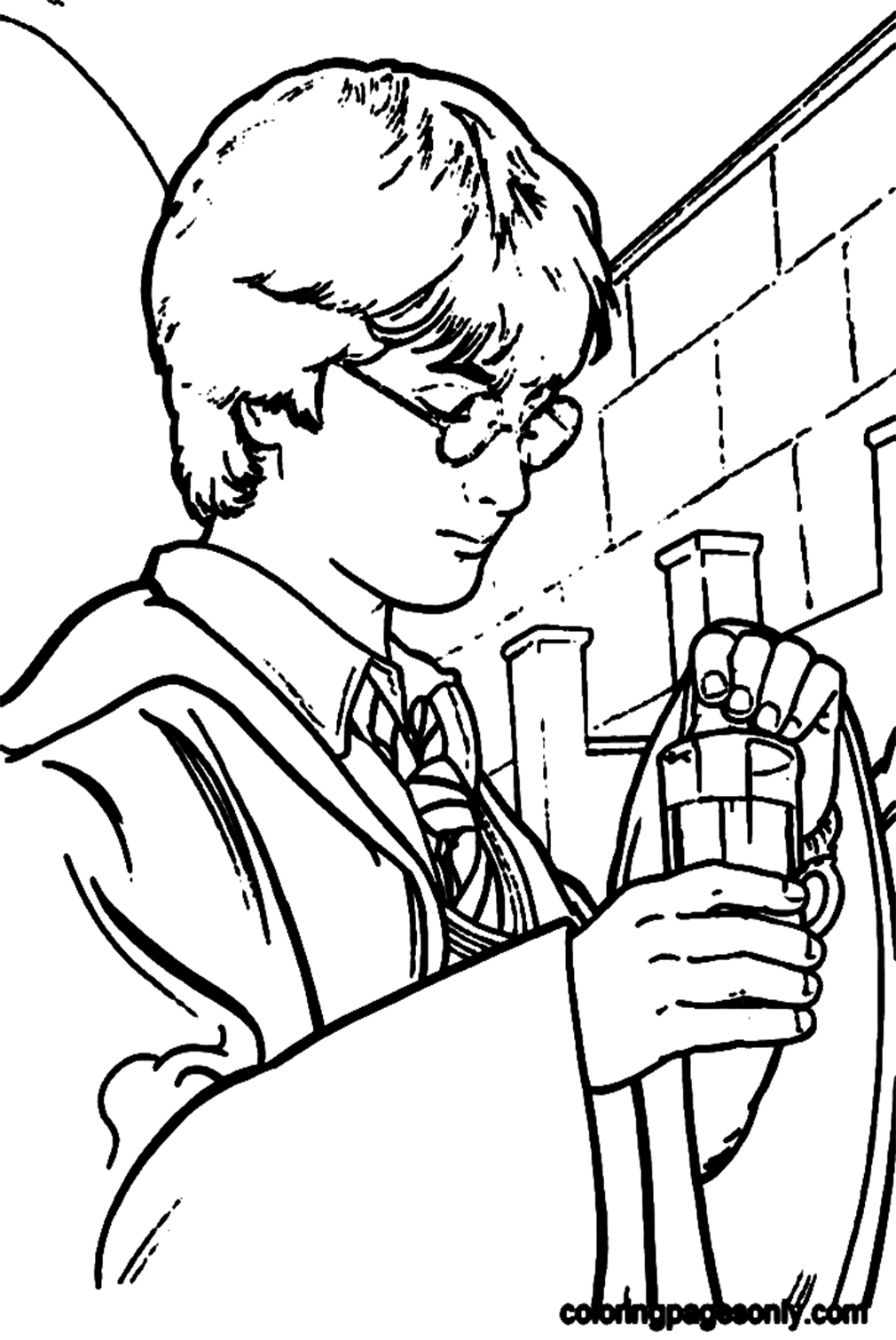 Harry Poter Coloring Page Coloring Page