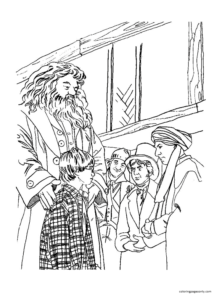 Harry Potter Image To Color Coloring Page