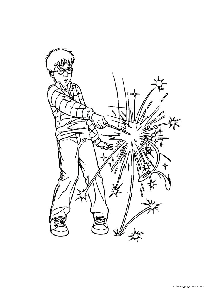 Harry Poter 17 Coloring Page