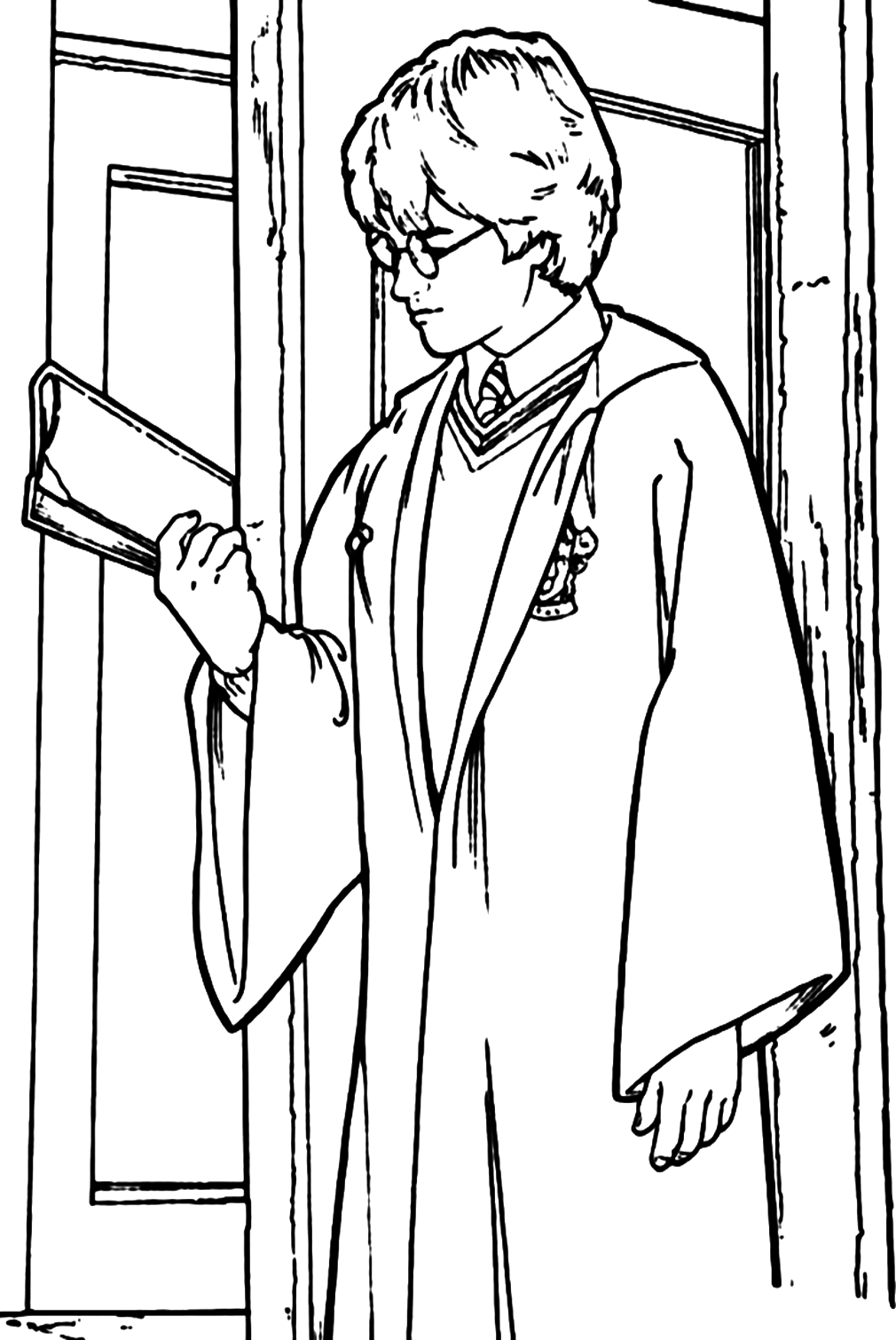 Harry Potter and Book Coloring Pages