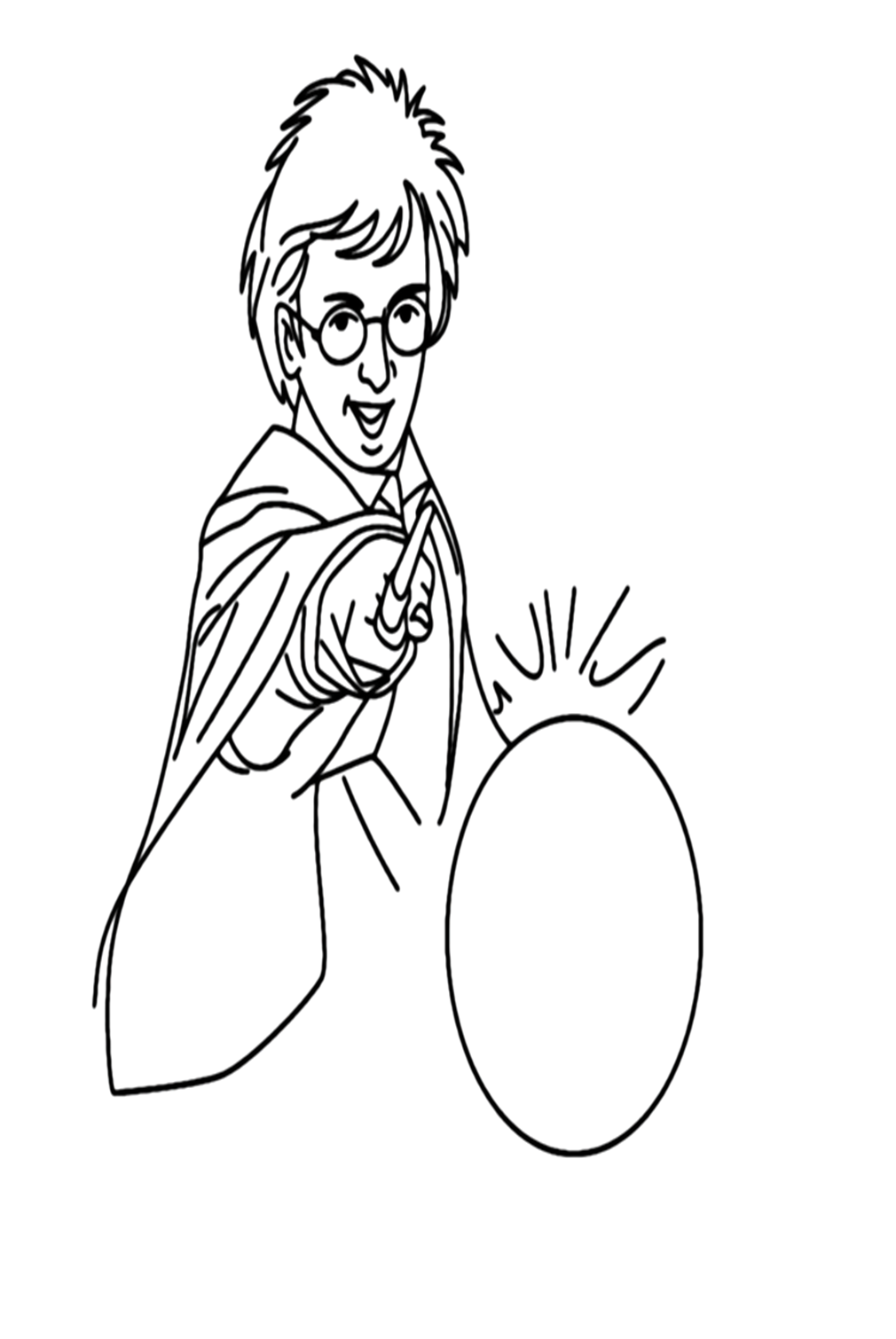 Harry Poter Image To Color Coloring Pages