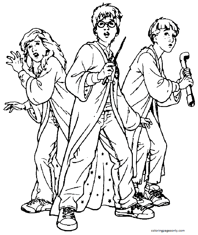 Harry Potter Printable Coloring Page - Free Printable Coloring Pages