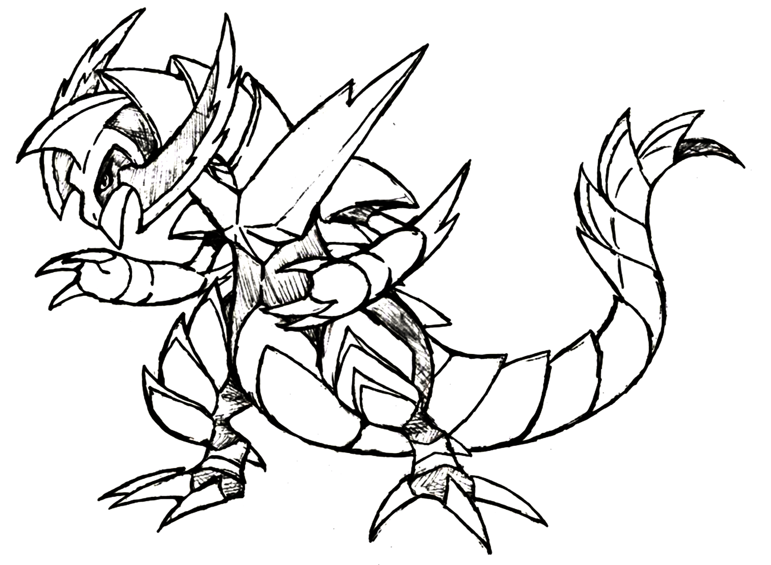 Haxorus Coloring Pages
