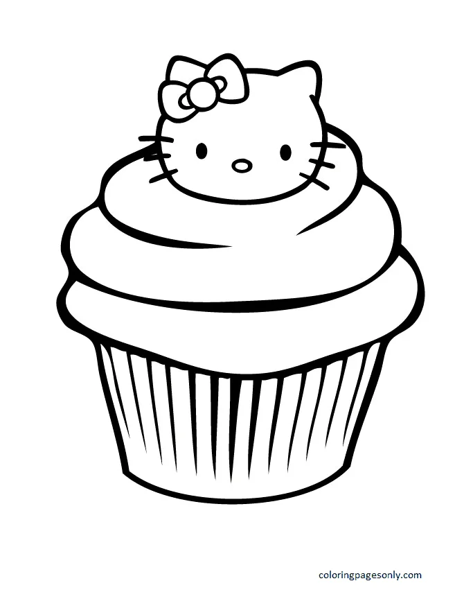 Hallo Kitty Cupcake von Cupcake