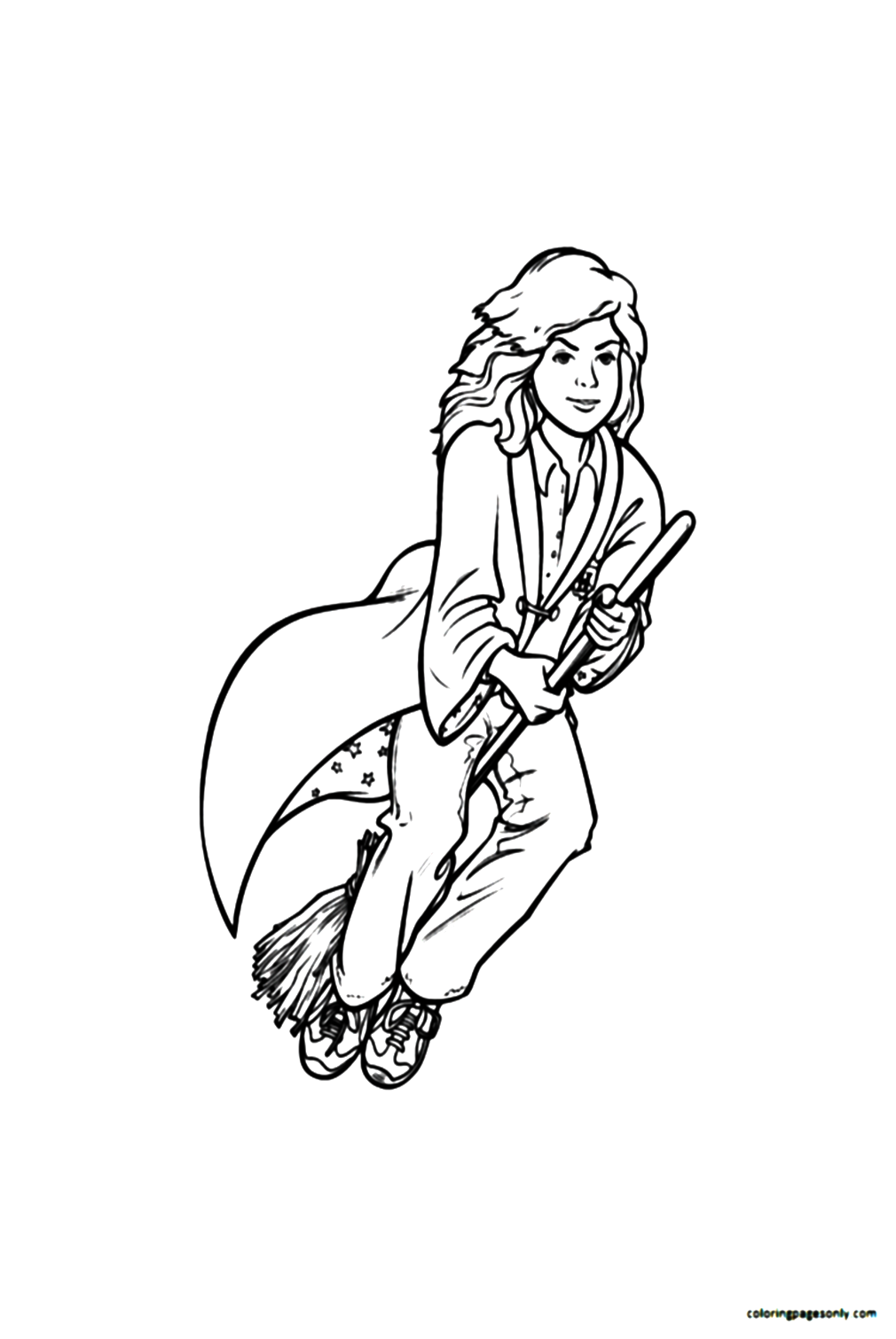 Hermione And The Boom Coloring Pages