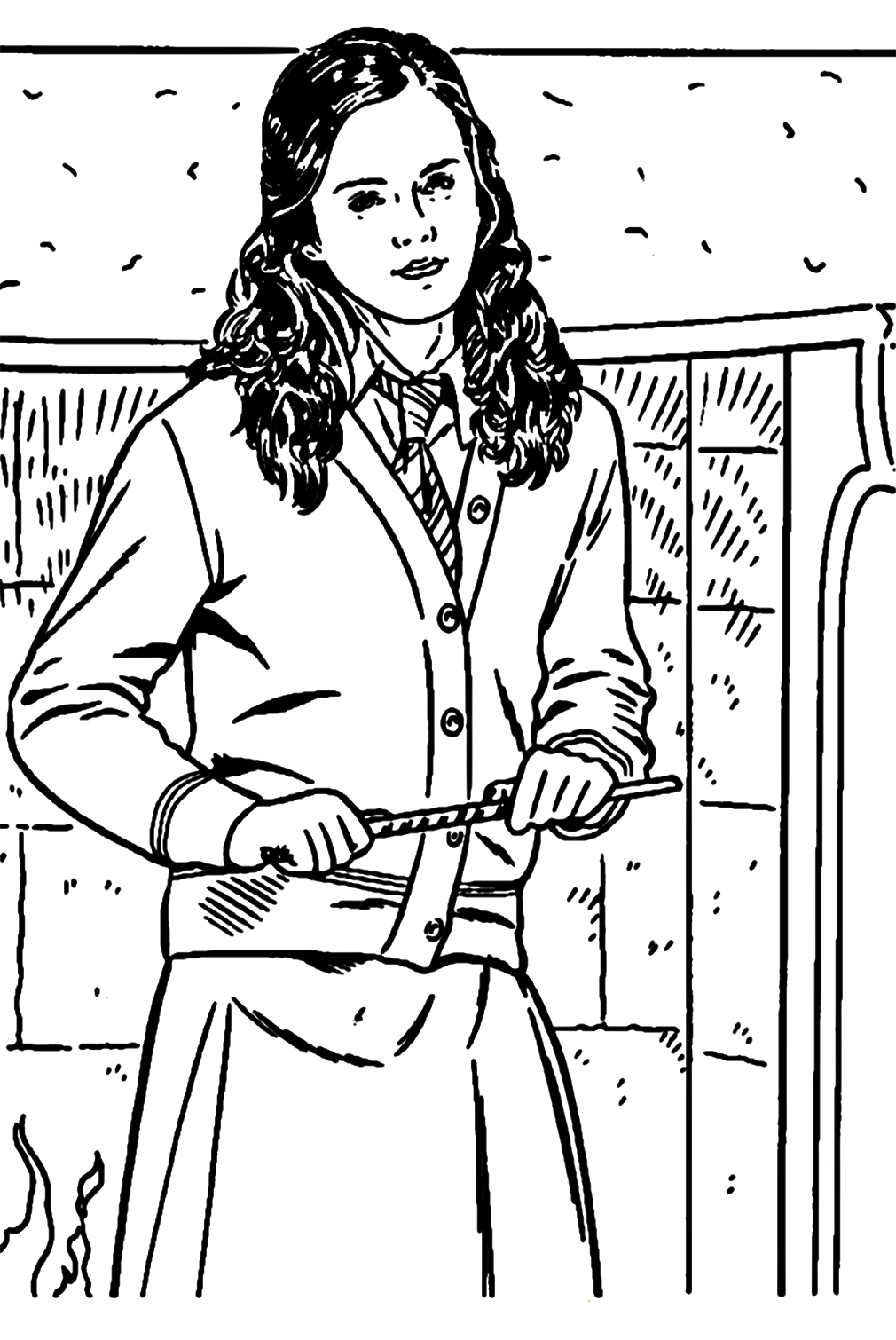 Hermione Granger 1 Coloring Pages
