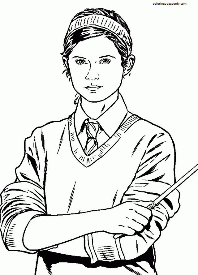 Hermione Granger Coloring Page