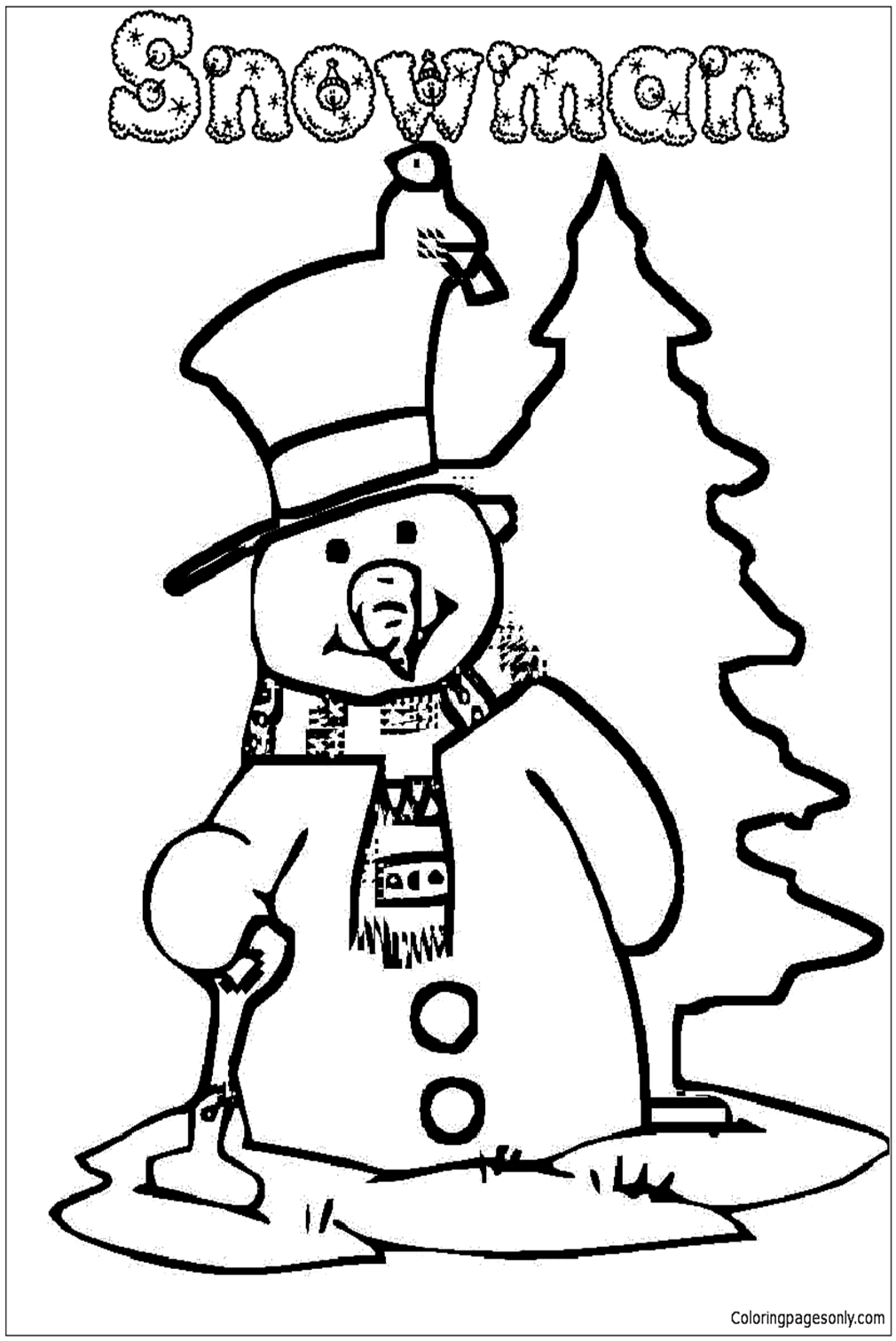Vacances de bonhomme de neige de Snowman