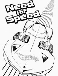 Hot Wheels Need for speed most wanted Coloring Pages