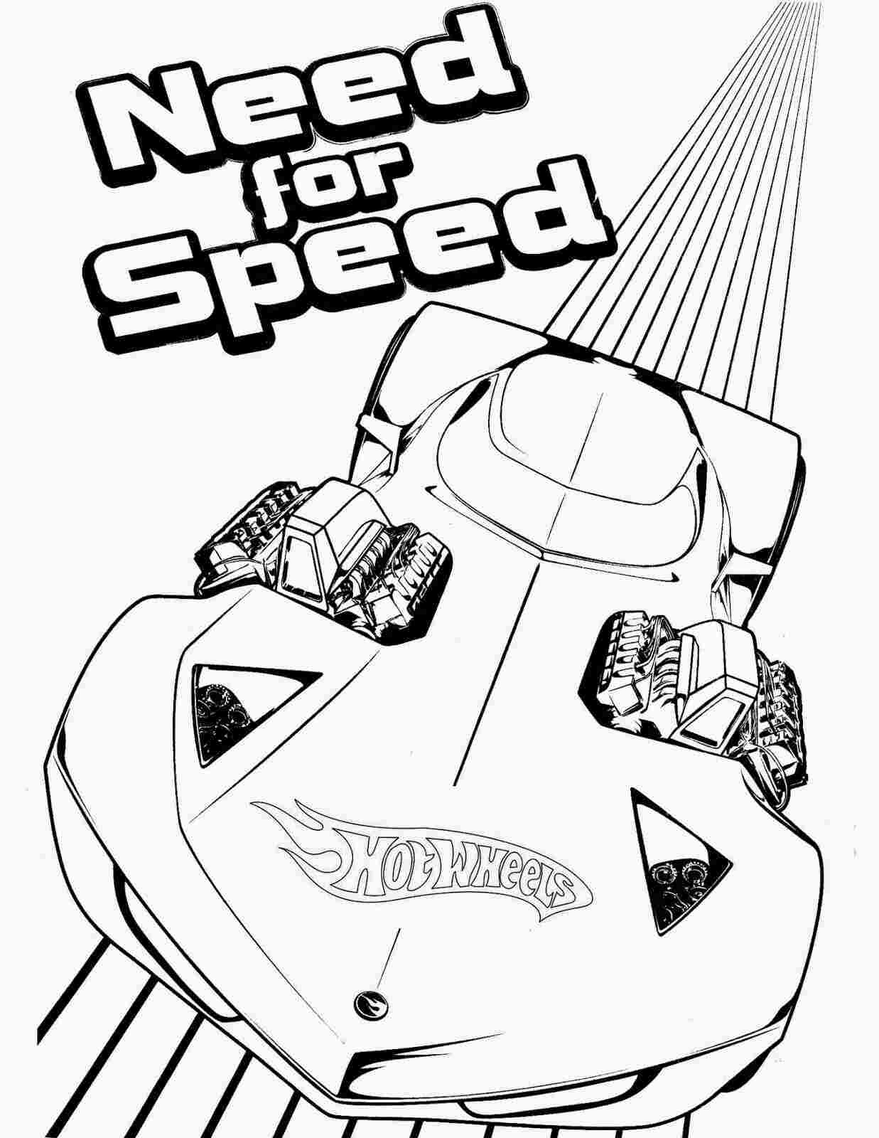 Hot Wheels Need For Speed Most Wanted Coloring Pages