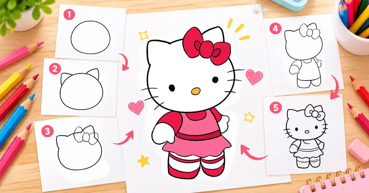 How to Draw Hello Kitty: Step-by-Step Guide for Beginners