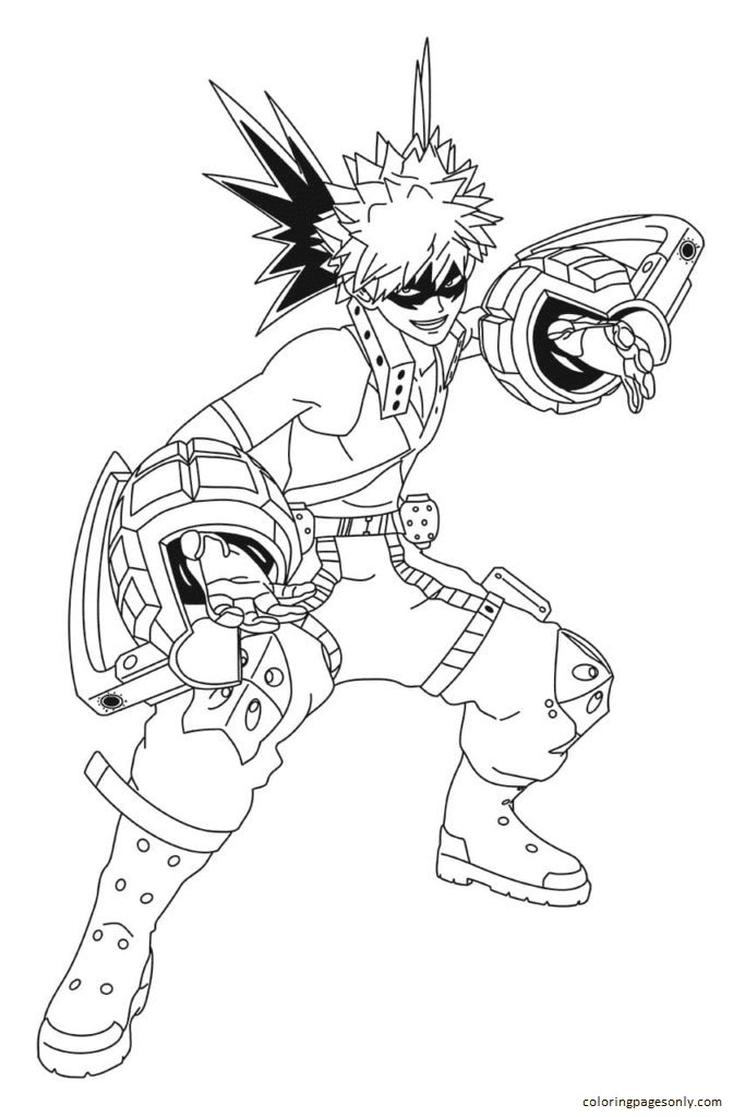 Images Free Printable My Hero Academia Coloring Page