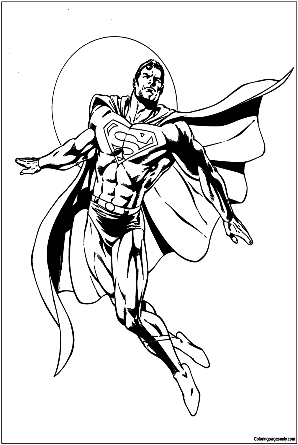 Incredible Superman Coloring Pages