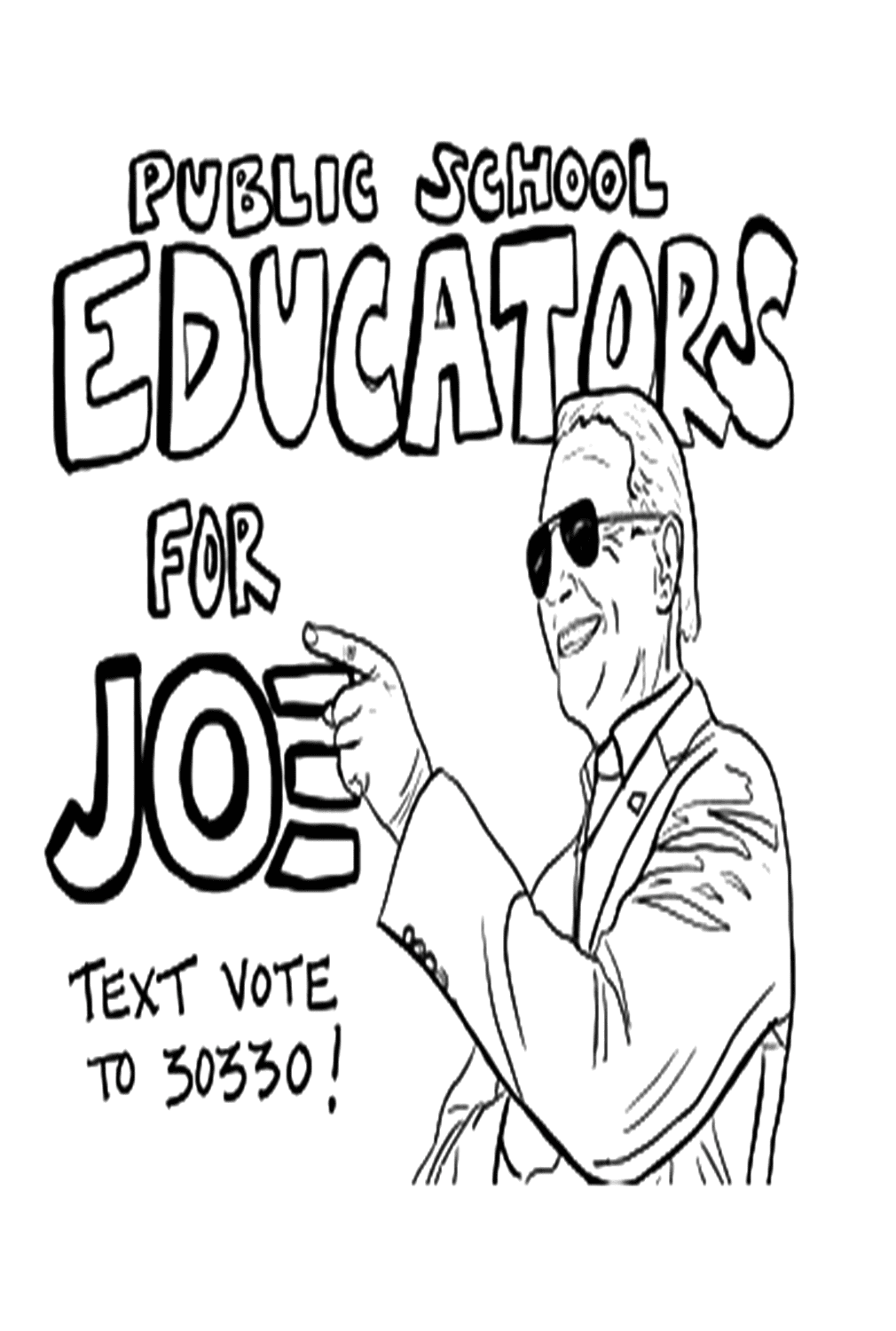 Joe Biden Is Voted President Coloring Page