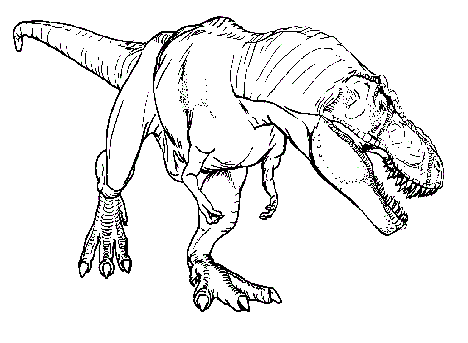 Hoja para colorear de Jurassic World imprimible de Jurassic World