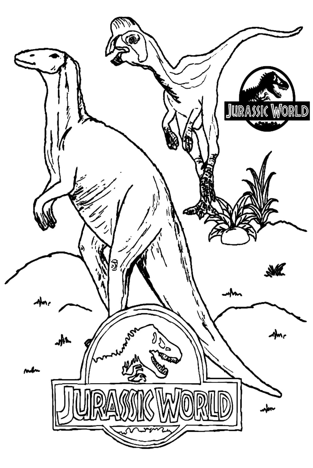Free Jurassic World Coloring Sheet Coloring Pages
