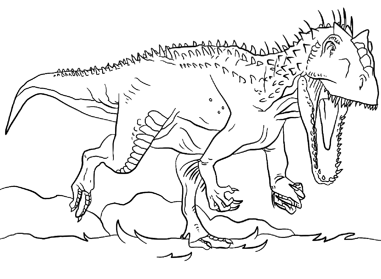 Jurassic World Coloring Page Coloring Pages