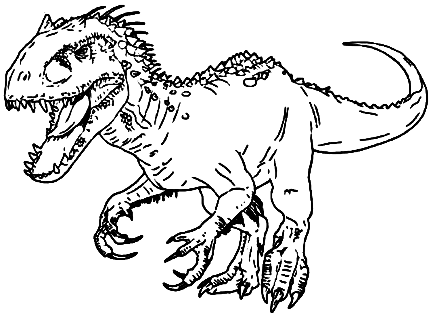 Jurassic World Coloring Pages T-rex Coloring Pages