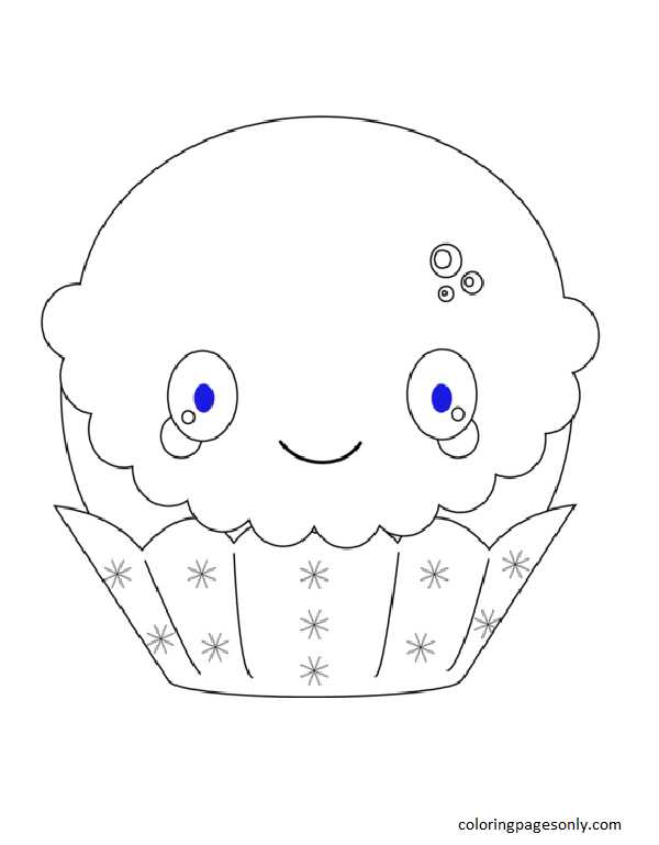 Cupcake navideño kawaii de Cupcake