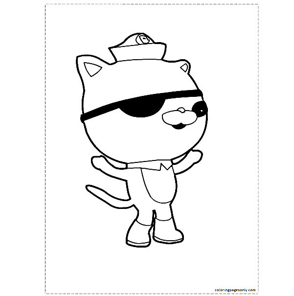 Kwazii Cat from Octonauts Coloring Pages