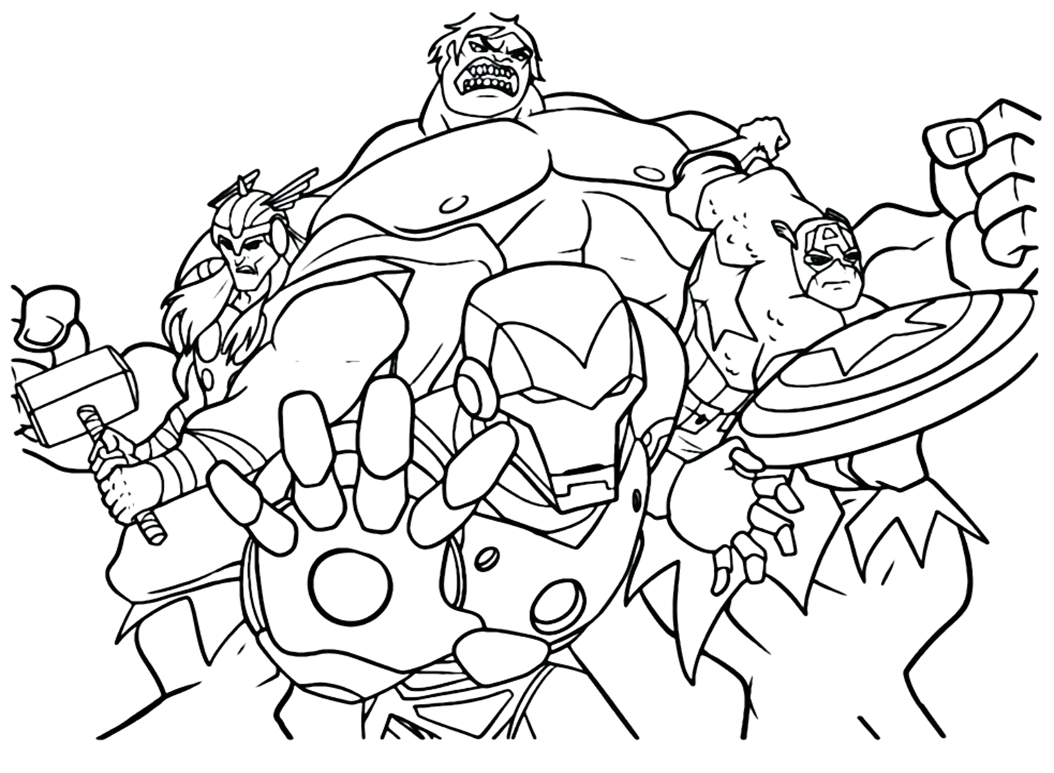 Team Iron Man And Batman 4 Coloring Pages